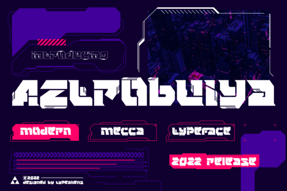 Aztrobuiya: Bold Display Fonts for Futuristic Branding