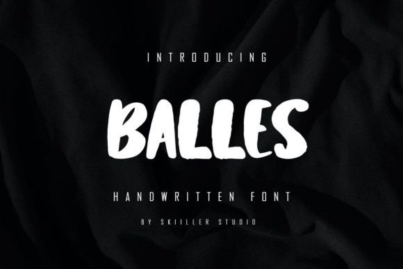 Balles Display Font for Bold Brand Identity