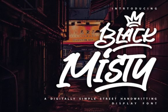 Black Misty Typeface for Elegant Brand Identity
