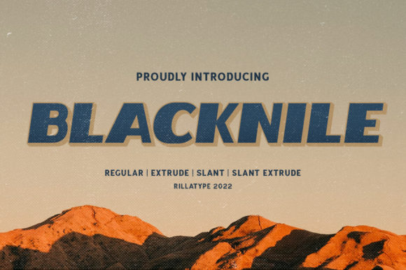 Blacknile: A Bold Display Font for Handmade Branding