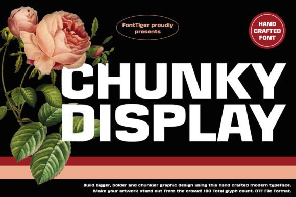 Chunky Display Typeface for Bold Small Business Branding