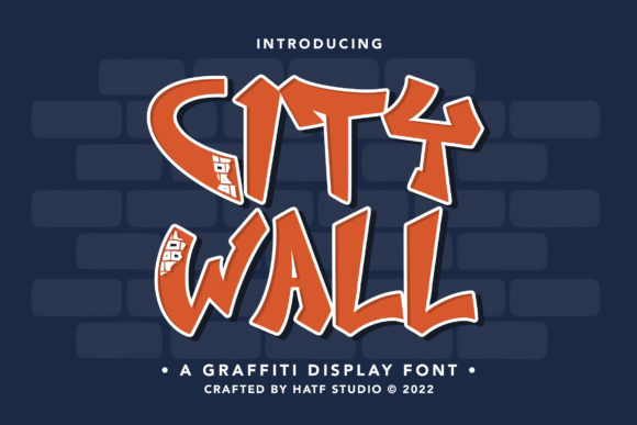 City Wall: A Dynamic Graffiti Display Font for Handmade Brands