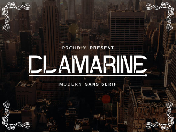 Clamarine Display Font for Elegant Branding and Labels