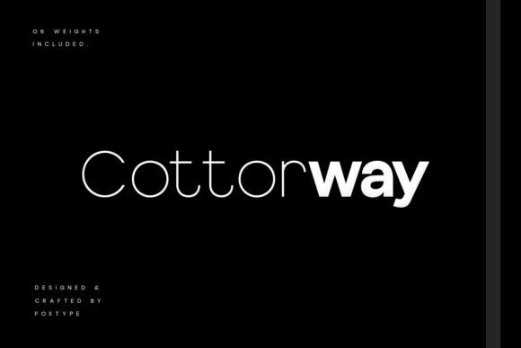 Cotterway Display: A Modern Typeface for Digital Brand Identity