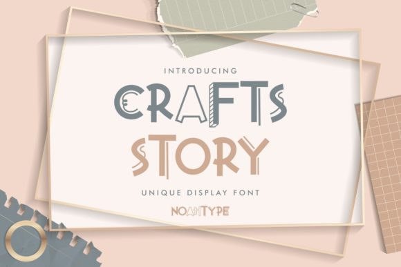 Crafts Story: A Bold Display Font for Handmade Branding