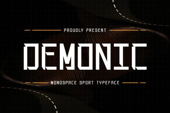 Demonic: A Unique Monospace Display Font for Bold Branding