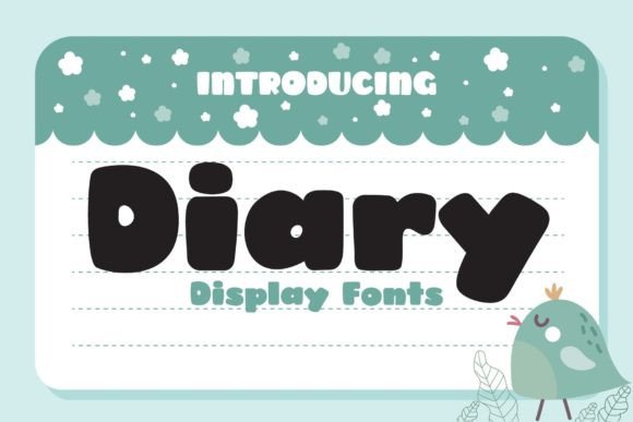 Diary Display Font for Handmade Labels and Invitations