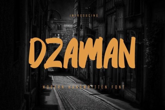 Dzaman: The Bold Display Font for Modern Design
