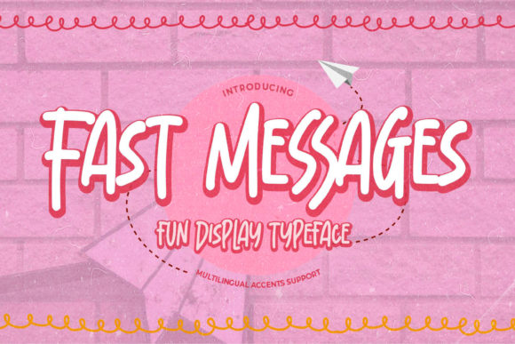 Fast Messages: A Unique and Fun Display Font for Editorial Design