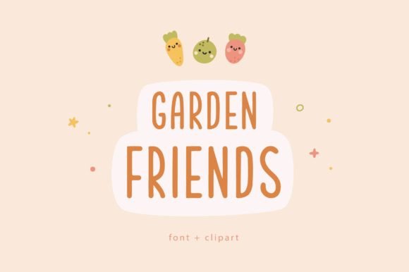 Garden Friends: The Playful Display Font for Engaging Social Media Content