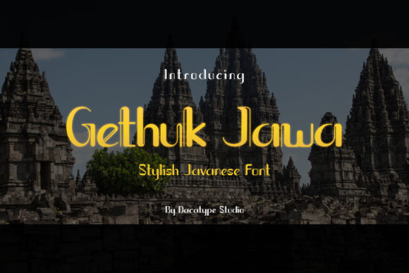 Gethuk Jawa: Heritage Display Typeface for Artisan Branding
