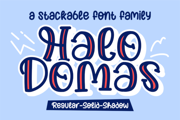 Halo Domas: A Playful Display Font for Creative Branding