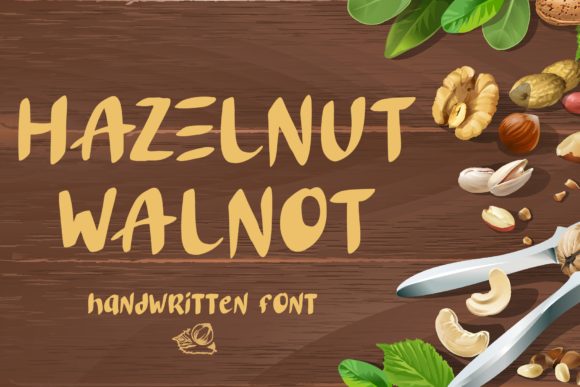 Hazelnut Walnot: The Fun Display Font for Brand Identity