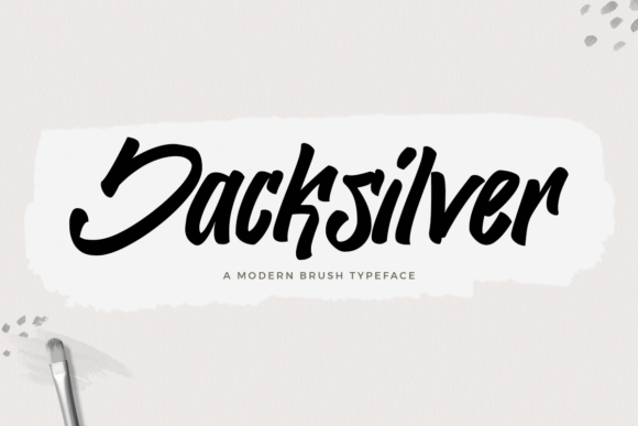 Jacksilver Brushed Display Font for Bold Brand Identity