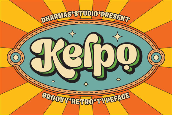 Kelpo: The 70s Retro Display Font for Bold Branding