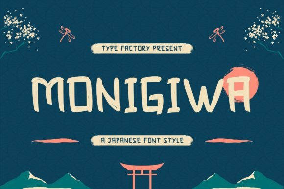 Monigiwa: The Japanese-Inspired Display Font for Polished Branding