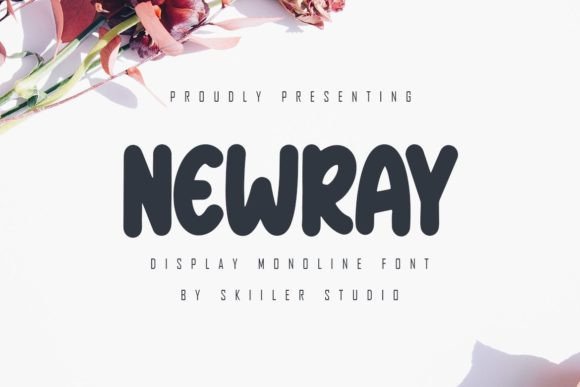 Newray: An Elegant Monoline Display Font for Editorial Design