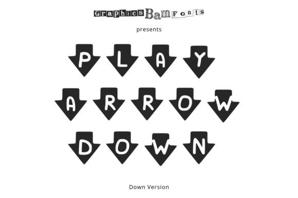 Play Arrow Down: The Display Font for Scroll-Stopping Visuals