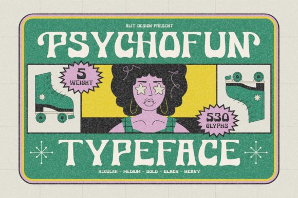 Psychofun: The Retro Chic Display Font for Modern Digital Brands