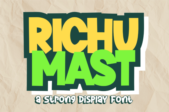 Richu Mast: A Layered Display Font for Joyful Editorial Design