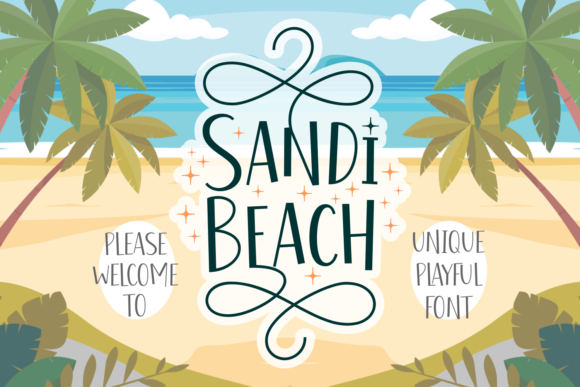 Sandi Beach: A Playful Display Font for Editorial Design