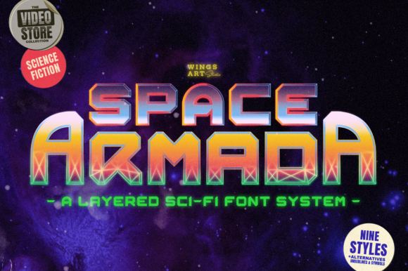 Space Armada: The Retro Sci-Fi Font for Bold Brand Identity