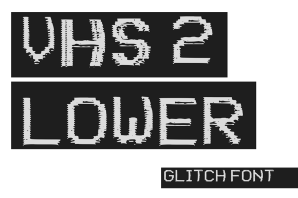 VHS 2 Lower: The Glitched Display Typeface for Modern Craft Brands