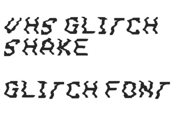 VHS Glitch 3 Shake: A Retro Display Typeface for Bold Editorial Design