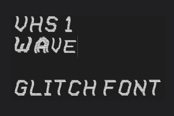 VHS Wave: The Glitched Display Font for Modern Social Media Graphics